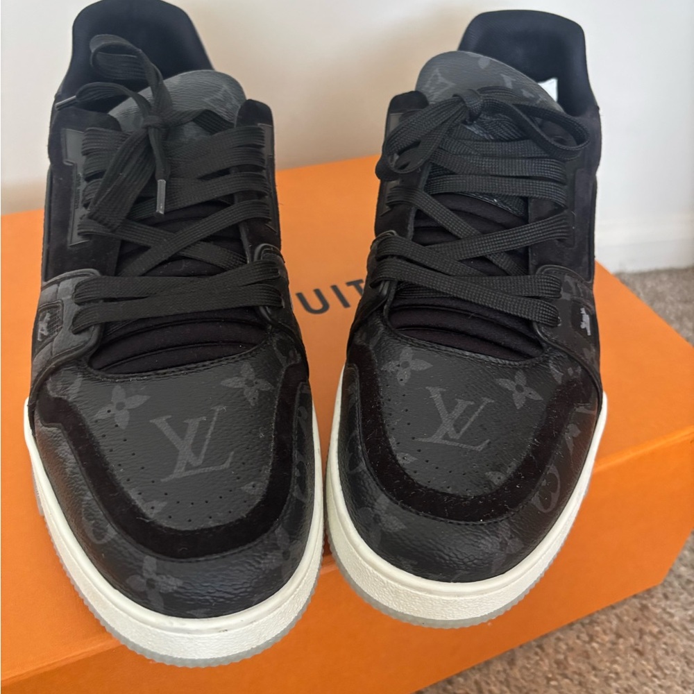 Louis Vuitton Men's Black Trainer Sneakers